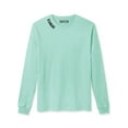 thumbnail image 2 of Daxton Premium Kansas Men Long Sleeves T Shirt Ultra Soft Medium Weight Cotton, Mint Tee Black Letters Medium, 2 of 3