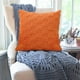 thumbnail image 4 of Funda de Cojín de Terciopelo Afelpado, 45X45Cm, Cojín Decorativo Lumbar para Sala de Estar U Oficina, Juego de 1 Pieza, Blanco/Naranja/Gris, 4 of 6