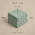 thumbnail image 6 of Accent Home 100% Cotton Linen Napkin Set of 12 18x18 inch Dinner Napkins - Washable Soft Premium Hotel Quality Reusable Napkins Perfect Table Napkins for Family Dinners, 6 of 10