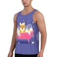thumbnail image 2 of Yiaed Dog Washes in a Bath Print Mens Compression Shirt Slimming Body Shaper Vest Workout Tank Tops Abs Abdomen Undershirts-Small, 2 of 7