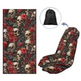 thumbnail image 5 of Xixirimido Red Roses & Skulls Print Car Accessories Sweat Towel Seat Cover Universal Non-Slip for Car Truck SUV Athletic Running Towel for Workout Outdoor Sport Activities, 5 of 8