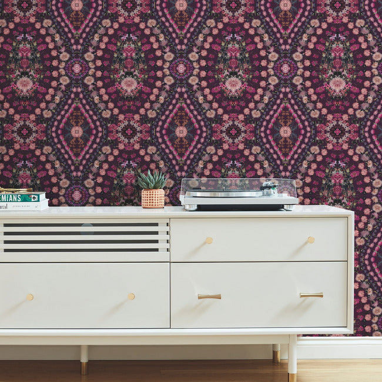 Mr. Kate Dried Flower Kaleidoscope Peel & Stick Wallpaper