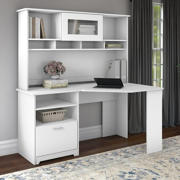 Bush Furniture Cabot 60w Corner Desk With Hutch Walmart Com Walmart Com