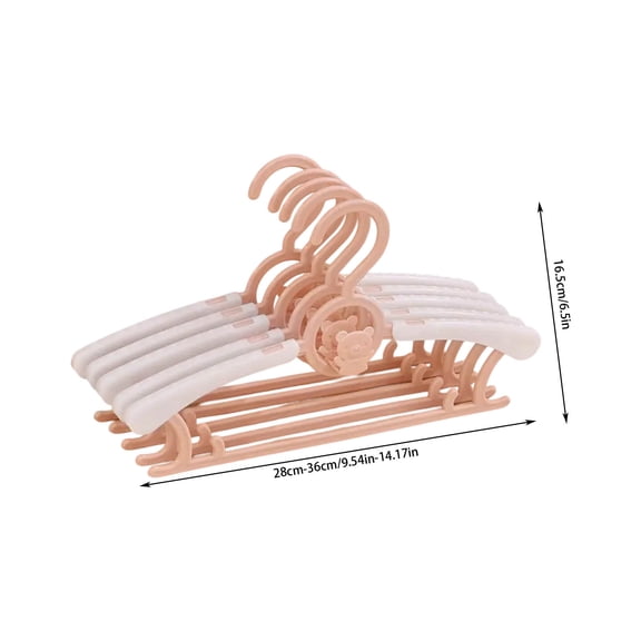 Luoshdecor Hangers for Closet 10 Pcs Small Size Hanger for Nursery,Adjustable Coat Hanger for Teen,Mather