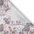 thumbnail image 4 of Ambesonne Cartoon Valance Pack of 2, Bunny Unicorn Heart Flower, 54"X12", Pink and Blue Grey, 4 of 5