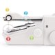 thumbnail image 4 of Máquina de coser de mano, mini máquina de coser eléctrica portátil inalámbrica Herramienta de puntada rápida para tela, ropa o tela para niños Uso en el hogar para viajes Fason WRMH-998, 4 of 7