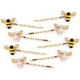 thumbnail image 1 of 8 piezas exquisita aleación de cristal de abeja horquilla lateral clip accesorios para el cabello abeja Bobby Pins boda fiesta novia dama de honor accesorios de joyería para el cabello para mujeres ni, 1 of 5