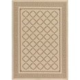 thumbnail image 1 of Unique Loom Outdoor Trellis Collection Greek Key Border Geometric Transitional Indoor and Outdoor Flatweave Beige/Oak Area Rug (7' 0 x 10' 0), 1 of 2