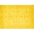 thumbnail image 1 of Ahgly Company Machine Washable Indoor Rectangle Persian Yellow Traditional Area Rugs, 8' x 10', 1 of 4