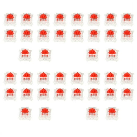 40Pcs Plastic For Cherry Red 3 Pin MX RGB Mechanical Switch Keyboard Replacement