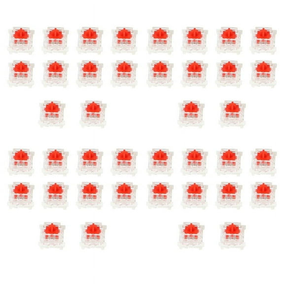 40Pcs Plastic For Cherry Red 3 Pin MX RGB Mechanical Switch Keyboard Replacement
