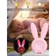 thumbnail image 3 of Reloj despertador para niños - Reloj despertador digital, iluminación ambiental regulable, lindo diseño de conejo, 5 tonos de llamada - Recargable, perfecto para dormitorios, 3 of 5