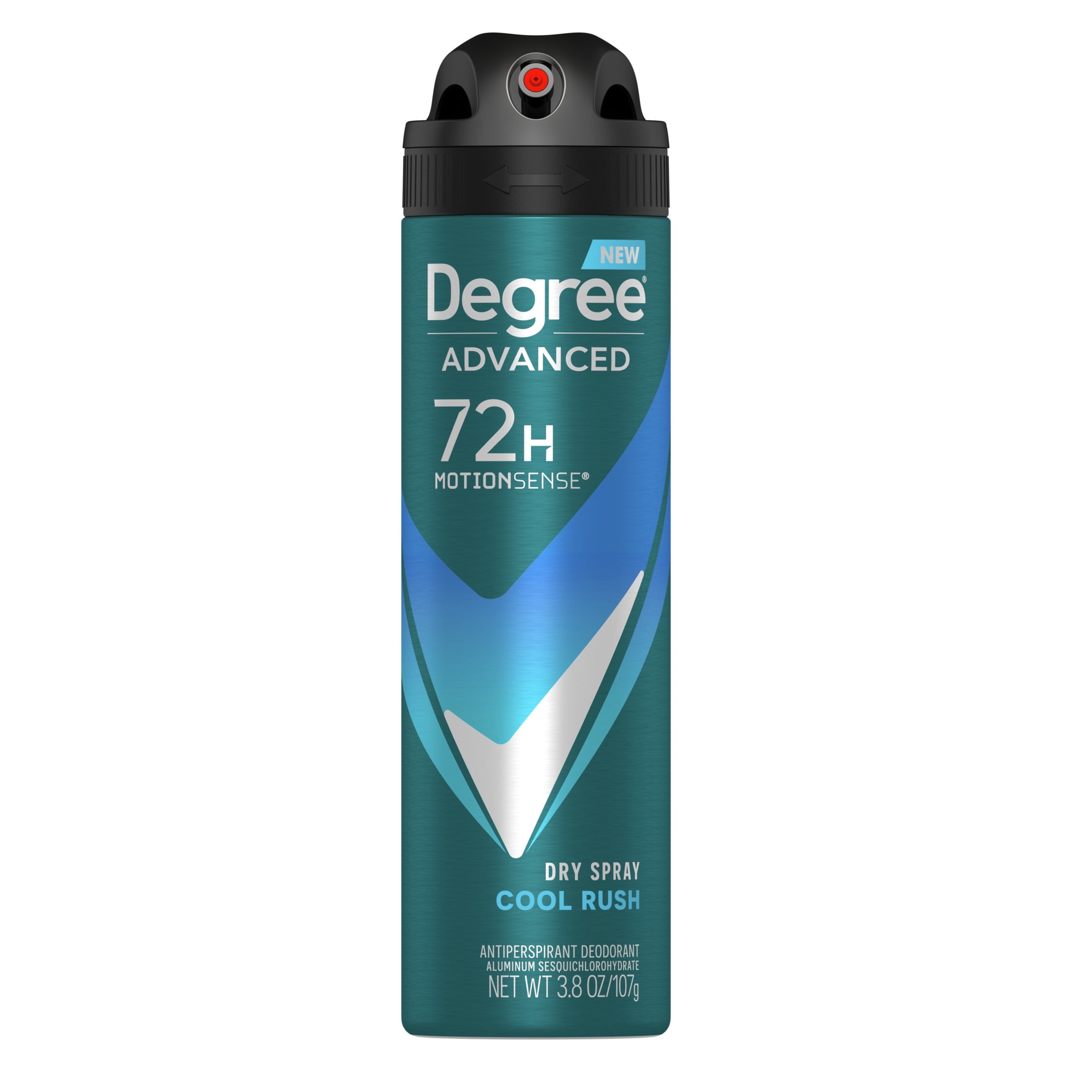 Degree Men Advanced 72H Antiperspirant Deodorant Dry Spray Cool Rush, 3