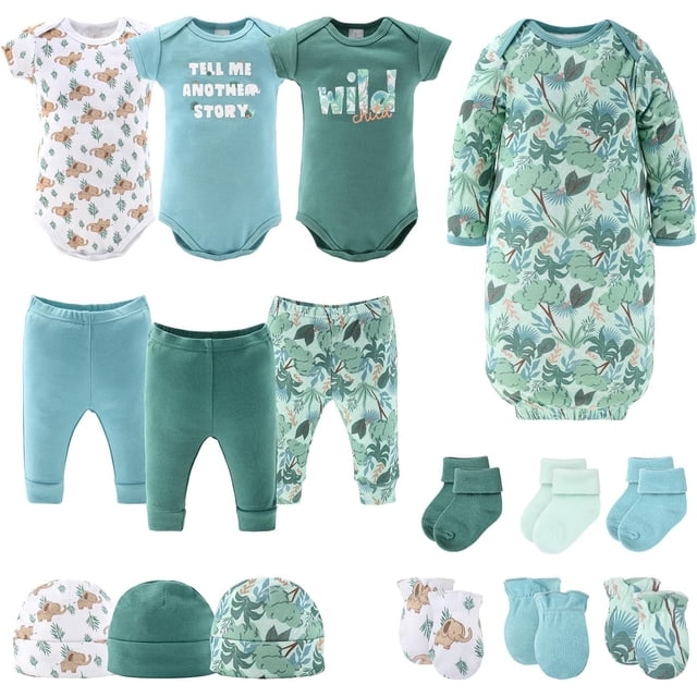 - Juego de para niños o niñas, juego de unisex de 16 piezas, ropa de bebé y artículos ciales para recién nacidos, ropa de recién nacido, ropa de recién nacido de 0 a