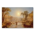thumbnail image 2 of Trademark Fine Art Jasper Cropsey Indian Summer on the Delaware Canvas Wall Art - 30x47, 2 of 3