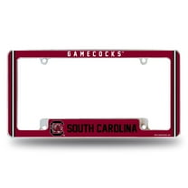 South Carolina Game Cock's Chrome Metal License Plate Frame