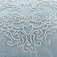 thumbnail image 2 of The HomeCentric Cushion Covers For Chairs Light Blue Shams Beaded Baroque Damask French Toile Pillow Shams Pack of 2 24x24 inch (60x60 cm) Pillow Sham Square Silk Pillow Sham Victorian-French Wedding, 2 of 3