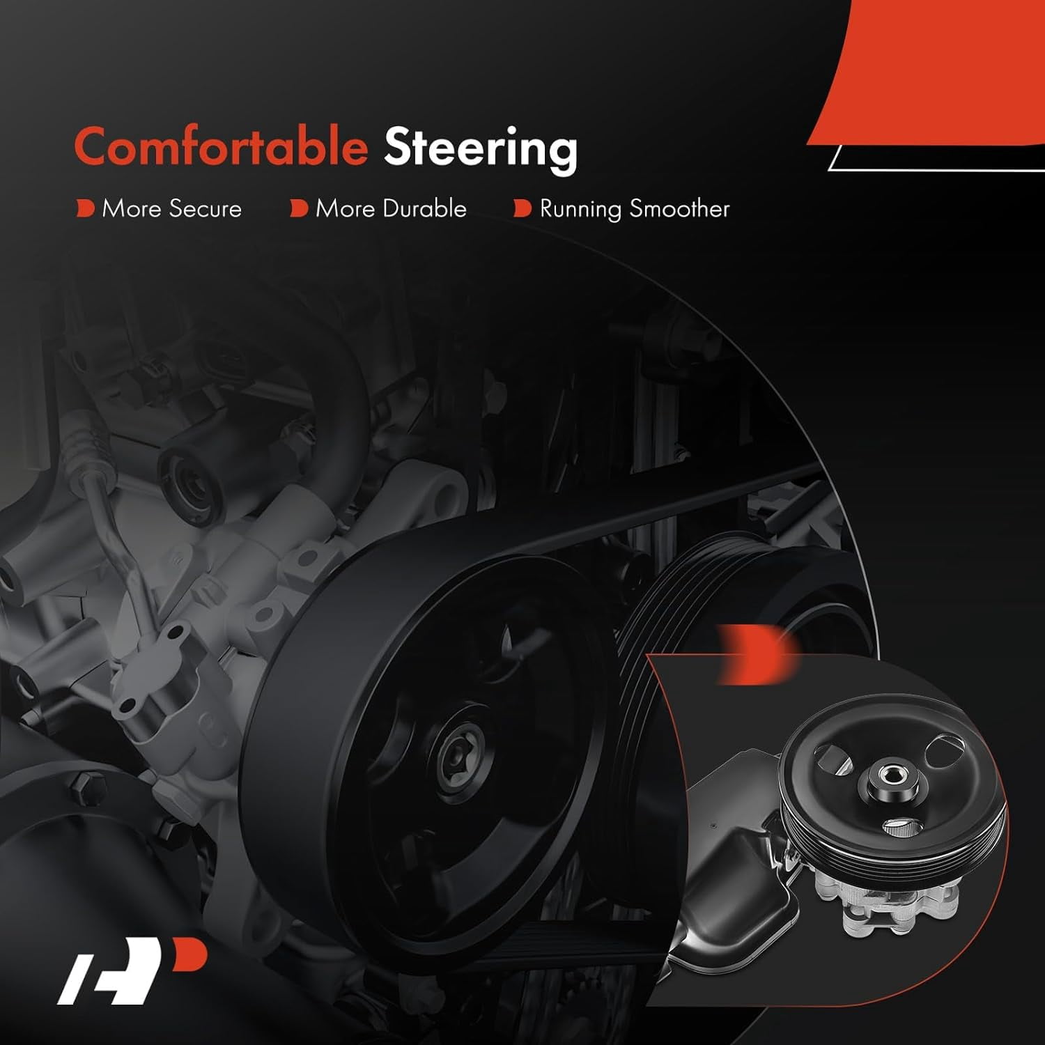 New Power Steering Pump W/ Pulley & Reservoir For 2009-2010 Dodge Ram