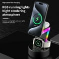 thumbnail image 3 of 3-in-1 Magnetic Wireless Charger Station For IPhone AirPods Apple Watch, 20W Fast Charging With Smart Safety Protection, Ambient Lighting, 3 of 6