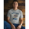 thumbnail image 2 of U.S. Navy Mens Graphic Tee - United States Navy Emblem - Regular Fit 100% Cotton, 2 of 3