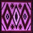 thumbnail image 1 of Ahgly Company Indoor Square Abstract Purple Modern Area Rugs, 3' Square, 1 of 4