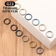 thumbnail image 4 of G23 Titanium Gold Color Small Circle Nose Rings Men Women Ear Clips Hoop Tragus Cartilage Piercing Body Jewelry Sexy Lip Ring, 4 of 4