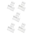 thumbnail image 2 of Transemion Plastic Forks Spoons Knifes Silverware Decor Party Silver 18.5cm 5Set, 2 of 6