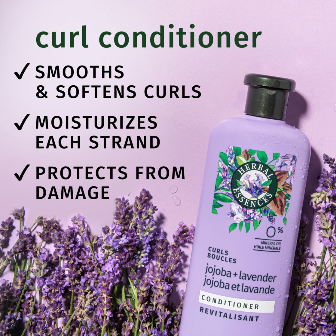 (6 pack) Herbal Essences Jojoba Oil & Lavender Curls Conditioner, for Curly Hair, 13.5 fl oz