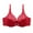 Red, variant on Lacy Bras for Women, Woman's E Cup Flower Embroidery Thin Style Ventilate Bra Steel Rim, Green