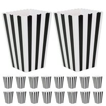 FOMIYES 32Pcs Square Popcorn Boxes White Cardboard For Children Movie Lovers Party Decoration Popcorn Box