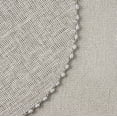 thumbnail image 5 of Martha Stewart Woven Water Resistant Lindos Fabric Placemat Set 6-Pack, 15" Round, Grey, 5 of 9