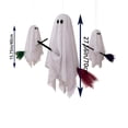 thumbnail image 3 of 3 PCS Halloween Light-Up Ghosts with Witch Hats, Spooky Ghost with Battery Included String Lights,Halloween-Ghost Lights for Porches Yards Gardens Lawn, 28/16in, 3 of 8