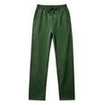 thumbnail image 4 of Gubotare Mens Jogger Pants Men's Baggy Sweatpants Wide Leg Sweat Pants Lounge Cotton Loose Elastic Drawstring Waist Pants with Pockets (Dark Green,M), 4 of 5