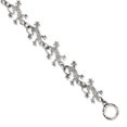 thumbnail image 1 of Stainless Steel Vintage Lizards 8.5 Inch Toggle Bracelet Animal, 1 of 7