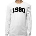 thumbnail image 2 of 1980 College Style Long Sleeve Shirt Unisex 2X-Large White, 2 of 5
