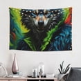 thumbnail image 2 of Easygdp Realistic Style Wolf Warrior Tapestry Wall Hanging, Wall Tapestries for Bedroom Aesthetic Living Room Office Decor 60x40in, 2 of 8