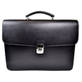 thumbnail image 2 of Genuine Safin Leather Luxury Double Gusset Briefcase, 2 of 4