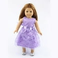 thumbnail image 2 of A-Waroom 1 Pcs 18 inch Doll Summer Dress Princess Dress Elegant Lace Dress with Rose Belt for 18 inch Doll, 2 of 4