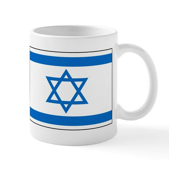 CafePress - Flag Of Israel 1 Mug - 11 oz Ceramic Mug - Novelty Coffee Tea Cup