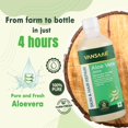 thumbnail image 4 of Vansaar Aloe Vera Juice For Glowing Skin & Healthy Hair, 100% Natural, Cold Pressed With Pulp, 1L 2.2lbs, 4 of 5