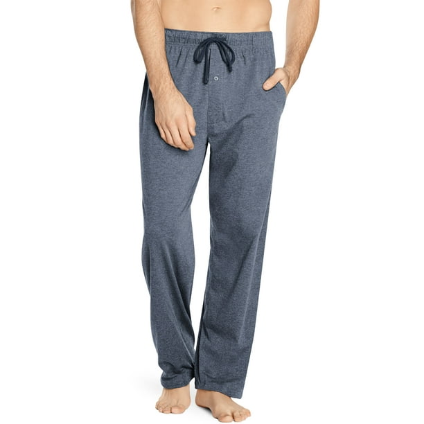 Hanes X-Temp Men’s Pajama Pants, Cooling Jersey Grindle Denim 5XL ...