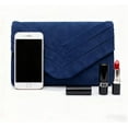 thumbnail image 5 of Kwuty Clutch Purse for Women Evening Bag Evening Purses Wedding Party Purses Clutch Bag Velvet Suede Pleated, 5 of 6