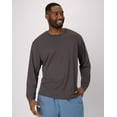 thumbnail image 6 of Hanes Moves Men's Long Sleeve Performance Tee Grey Encore L, 6 of 10