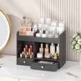 thumbnail image 2 of Large Makeup Organizer with Drawers, Bamboo Countertop Cosmetic Storage for Dresser Vanity Organizer Beauty Desk Skincare Holders Container Make Up Organizing for Lipstick, 2 of 14
