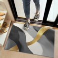 thumbnail image 2 of Gray and Gold Marble Wavy Lines Pattern Door Rugs,Washable Non Slip Door Mats Indoor,Decorative Door Mats,Entry Mat Indoor for Entrance,Bedroom,Kitchen,Bathroom,20"x32", 2 of 6