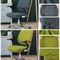 thumbnail image 3 of ziyahi Chair Cover Slipcover Stretch Seat Computer Protection Set Anti-Dirty Thicken Solid Business Home Wedding Universal Dark Gray/Backrest, 3 of 9