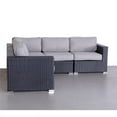 thumbnail image 2 of Living Source International Wicker Patio Sectional with Cushions in Black/Gray, 2 of 3