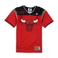 thumbnail image 1 of STARTER Mens Chicago Bulls Mesh Embellished T-Shirt, Red, X-Large, 1 of 2