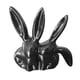 thumbnail image 1 of Estatua de conejo, decoración de conejito, lindo adorno, figura de conejo nórdico, animal de resina negro, 1 of 9