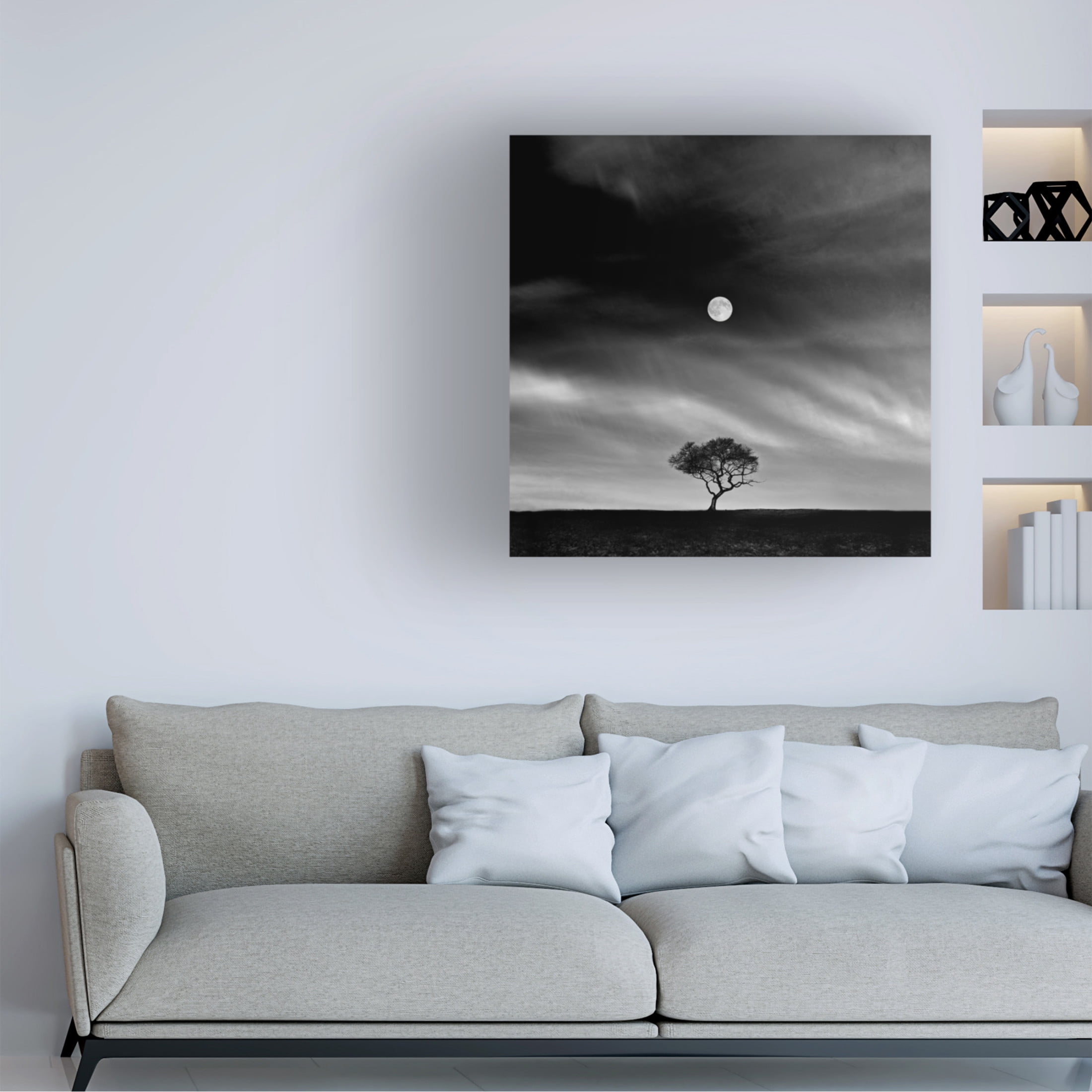 Trademark Fine Art Hsiao Yang Fei  Stories under the Moon (No 5) Canvas Wall Art